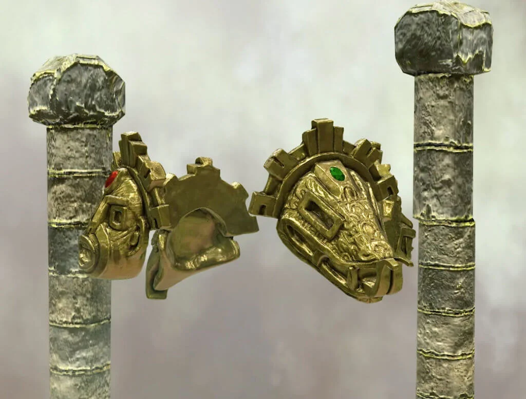 Inca augmented reality game scene